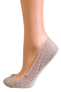 PINKO light brown lace footies | Sokisahtel