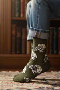 PIPER rohelised öökullidega sokid lastele | Sokisahtel