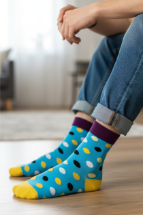 POINT sinised täpilised sokid meestele | Sokisahtel