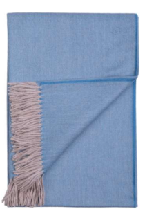 Alpakavillane kalasabamustriga meresinine pleed | Sokisahtel