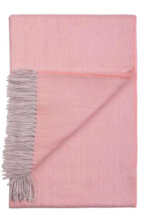 Alpakavillane kalasabamustriga virsikuroosa pleed | Sokisahtel