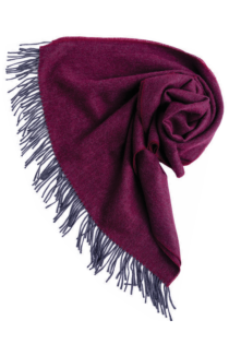 Alpakavillane kalasabamustriga veinpunane suur sall | Sokisahtel