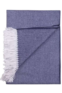 Alpakavillane kalasabamustriga violettsinine pleed | Sokisahtel