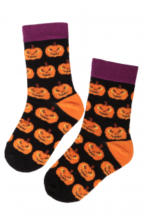 PUMPKIN cotton socks with pumpkins for kids | Sokisahtel