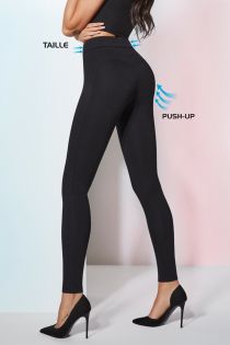 PERRIE 200DEN black viscose leggings | Sokisahtel
