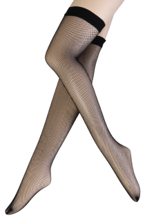 QUEEN RETE black fishnet hold-ups | Sokisahtel