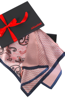 Шейный платок с элегантным растительным узором в розовых тонах SCARF | Sokisahtel