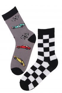 Хлопковые носки с рисунком в виде ралли для мужчин и женщин RACECAR (гоночный автомобиль) | Sokisahtel