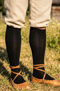 KRISS black cotton knee highs | Sokisahtel