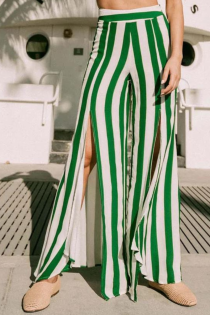 Полосатые зелёные пляжные брюки KELLY от Revel Rey | Sokisahtel