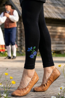 Хлопковые леггинсы с цветочным узором RIINA | Sokisahtel