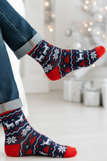 RIKSON meeste jõulusokid põhjapõtradega | Sokisahtel