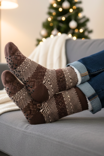 RIKY pruunid soojad jõulusokid | Sokisahtel