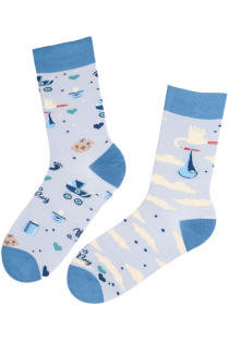 ROBERTO light blue Father's Day socks | Sokisahtel