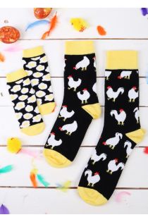 Подарочный пасхальный набор с 3 парами хлопковых носков для семьи BABYEGG | Sokisahtel