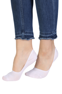 RUN white footies for women
