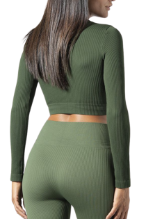 SARA green cropped training top | Sokisahtel