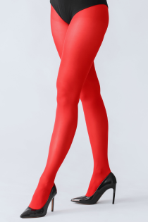 Женские фантазийные колготки ярко-алого цвета STIINA RED 60DEN | Sokisahtel