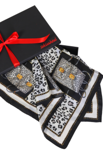 SCARF black and white pattern neckerchief | Sokisahtel