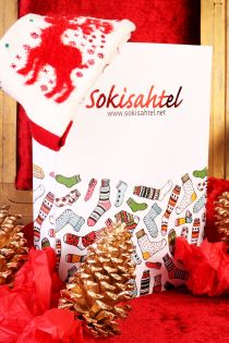 SECRET SANTA Christmas socks MIX 4 pairs 