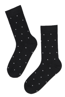 SILVER black cotton socks with silver thread | Sokisahtel