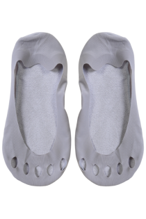 Носки-следки серого цвета с разделёнными открытыми пальцами GRIPPY | Sokisahtel