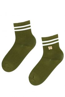 Женские хлопковые спортивные носки оливково-зеленого цвета ALDO | Sokisahtel