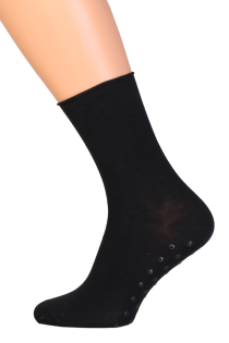 Мужские носки черного цвета с нескользящей подошвой OLEV | Sokisahtel