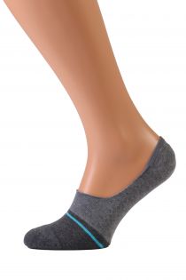 VALERI grey no show socks for men | Sokisahtel