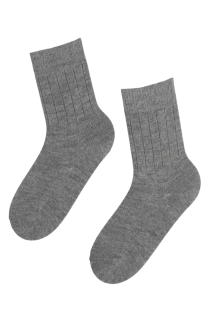 ALPAKA women's grey socks | Sokisahtel