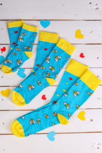 Подарочный набор из 3 пар жизнеутверждающих носков для всей семьи BUZZ | Sokisahtel