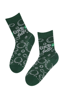 GINGLE BELLS green Christmas socks | Sokisahtel