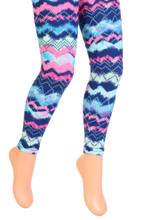 ILONA multicolored leggings for girls | Sokisahtel