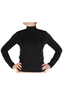 KATIA black glittering thermal shirt | Sokisahtel