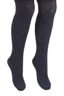 KEILY dark blue viscose tights for babies | Sokisahtel