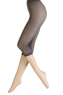 LAILA grey sheer capri leggings for women | Sokisahtel