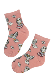 OWL roosad öökullidega sokid lastele | Sokisahtel