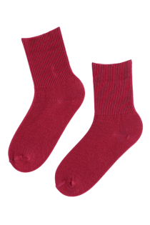 Женские теплые носки винно-красного цвета MATILDA | Sokisahtel