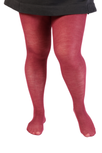 MILANA plus size burgundy merino wool tights | Sokisahtel