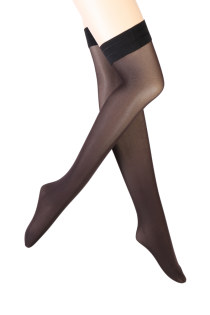 PASSION 40DEN dark brown hold-ups | Sokisahtel