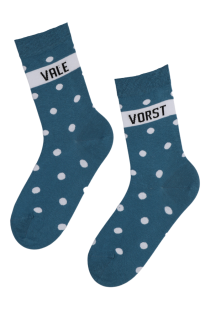 VALEVORST blue cotton socks | Sokisahtel