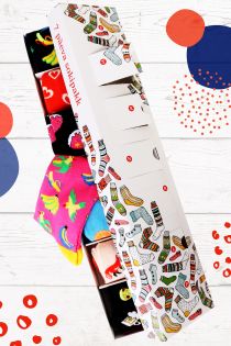 Подарочный набор из 7 пар ярких и запоминающихся носков на каждый день недели SOOVIPAKK (набор желаний) | Sokisahtel