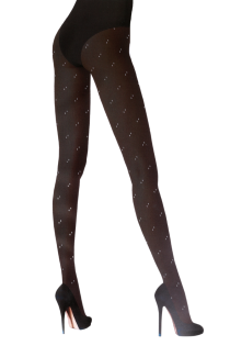 SPIRAL black tights with a light sparkle | Sokisahtel