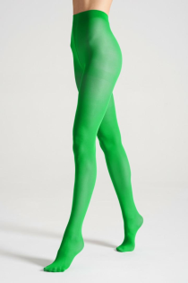 STIINA ELECTRIC GREEN 40DEN green tights | Sokisahtel