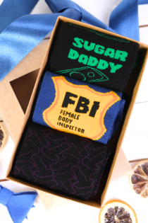 SUGAR DADDY gift box with 3 pairs of socks 