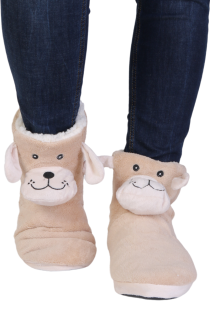 BUDAPEST warm slippers with dog | Sokisahtel
