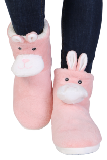 BUDAPEST warm slippers with bunnies | Sokisahtel