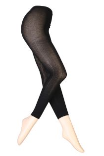 SUZI black cotton leggings for women | Sokisahtel