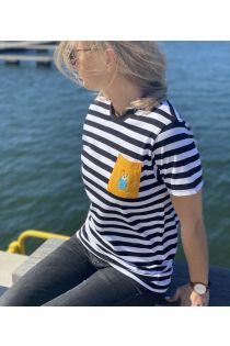 THE TALL SHIPS RACES 2021 striped shirt with a yellow pocket | Sokisahtel