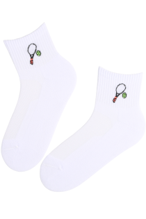 TENNIS DAY white cotton sport socks